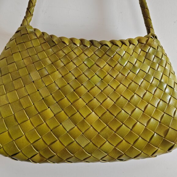 DRAGON DIFFUSION Vintage woven leather shoulder bag - Picture 3 of 10